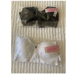 2 for $13 - Women’s Zip Front Sports Bras (padded racer back) NEW WITH TAGS ON